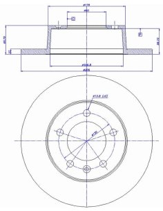 Disque de frein pour Movano / master 