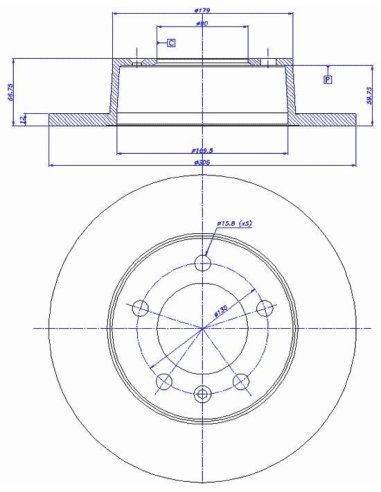 Disque de frein pour Movano / master 