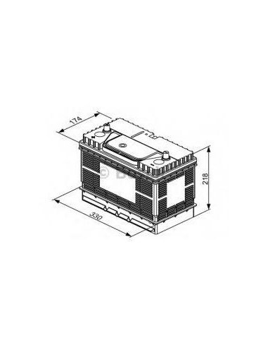 Batterie BOSCH 105Ah 12V 800A