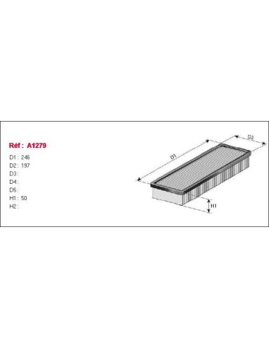 Filtre à air Purflux A1279