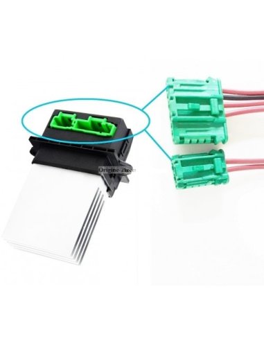 Prise de branchement connecteur resistance de chauffage clim Peugeot Citroen Renault