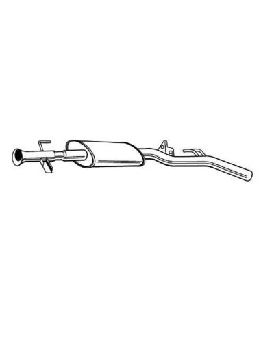 Silencieux central Renault Clio 2 Thalia - moteur 1.4i - 1.6 i
