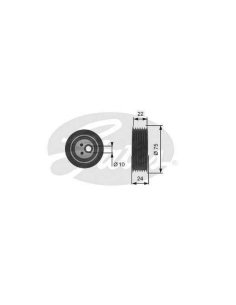 Galet Tendeur de courroie Renault Espace 3 Laguna 1 Safrane - 2.2 D