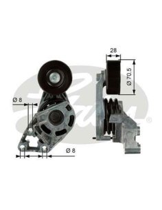 Galet tendeur de courroie Audi A2 Seat Cordoba Ibiza Skoda Fabia Vw Fox Lupo Polo 4- 1.4 TDI