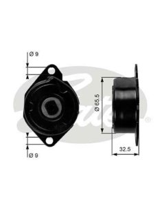 Galet tendeur de courroie Bmw Serie 3 Serie 5 Serie 7 X3 X5 - 3.0 D