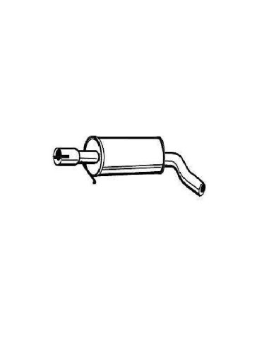 Silencieux intermediaire Audi A3 Seat Leon Skoda Octavia VW Bora Golf 4 New Beetle Passat