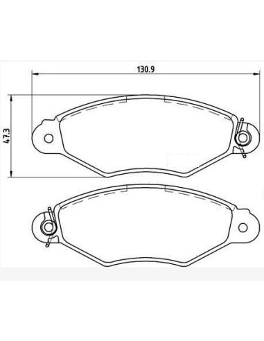 Plaquettes Avant Xsara 206 306 Kangoo