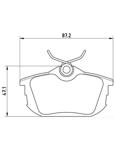 Plaquettes Arriere Colt Carisma Smart Forfour Volvo V40 S40