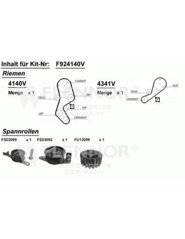 kit distribution ford mondeo 1.8 TD...
