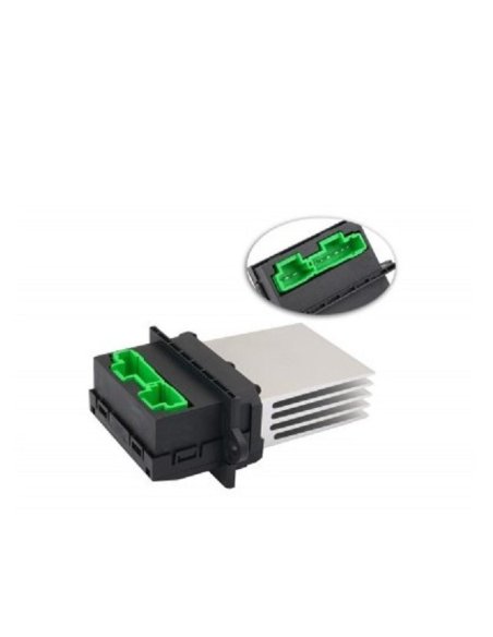 Résistance commande de chauffage + prise de branchement connecteur resistance de chauffage clim Peugeot Citroen Renault
