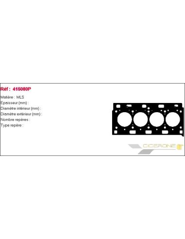 Joint de culasse Renault  2.2 DCI