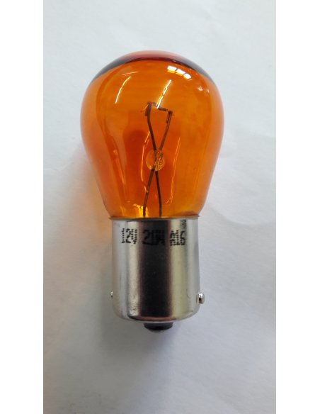 Ampoule 12V 21W BA15S Ambre