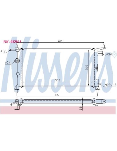 Radiateur Opel Corsa B 1.2 i 45cv City