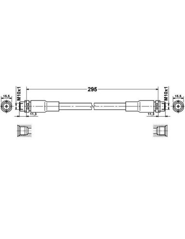Flexible de frein avant  Vw Passat 3B Audi A4 A6 