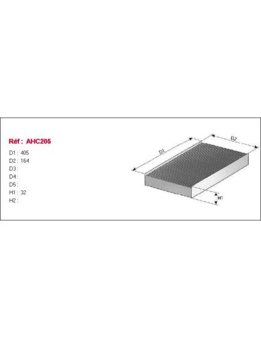 Filtre habitacle Purflux AHC205
