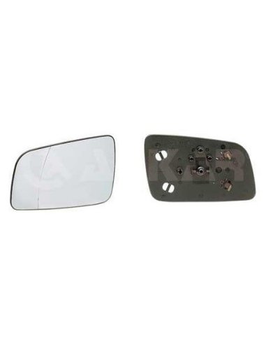 Glace de rétroviseur côté gauche avec support  Opel Astra G  