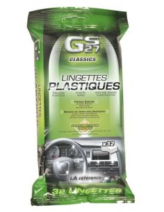 32 Lingettes Plastiques Finitions Satinés Citron/Orange