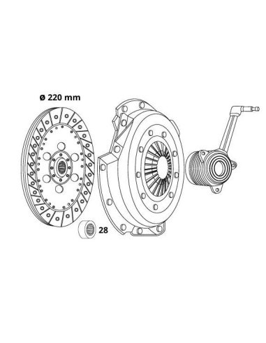 Kit embrayage VW Transporter 2.5TDI