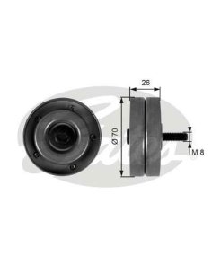 Galet Gates T36168 mini cooper S
