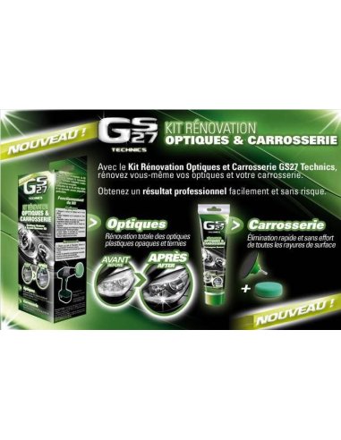 Kit renovateur optique, phare et carrosserie