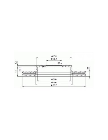 2 Disques de frein Avant Honda HRV CRV 1 Prelude 282mm