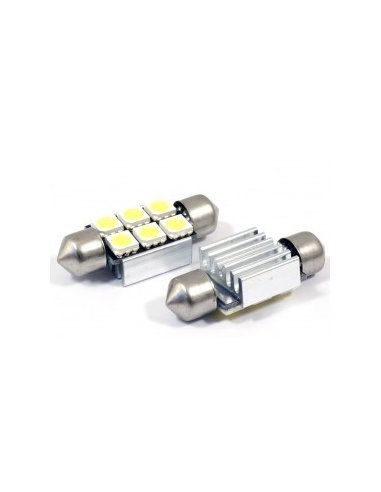 2 AMPOULES NAVETTES À LED EFFET XENON...