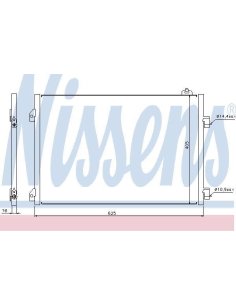 Condenseur Clio II Phase 2 Campus 1.5 dCi 65 eco2 65 cv