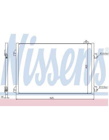 Condenseur Clio II Phase 2 Campus 1.5 dCi 65 eco2 65 cv