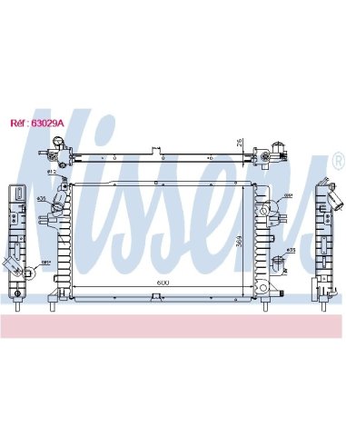 Radiateur Nissens 63029A