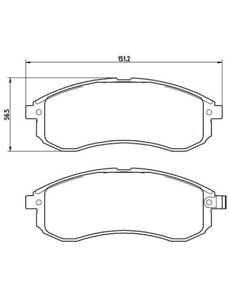 Plaquettes de frein avant Mitsubishi L200