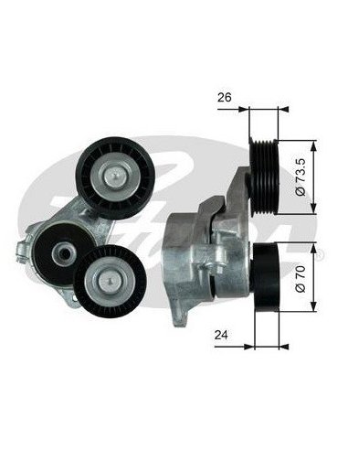 Galet tendeur de courroie d'accessoires Ford Focus -  Cmax 1.8 TDCI