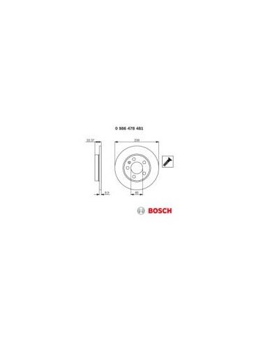 Jeu de disques de frein arrière Audi...