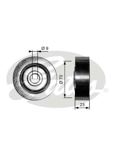 Galet enrouleur de courroie d'accessoires BMW Série 3 - 5 - 7 X5 Range Rover Land Rover MG zt Rover 75