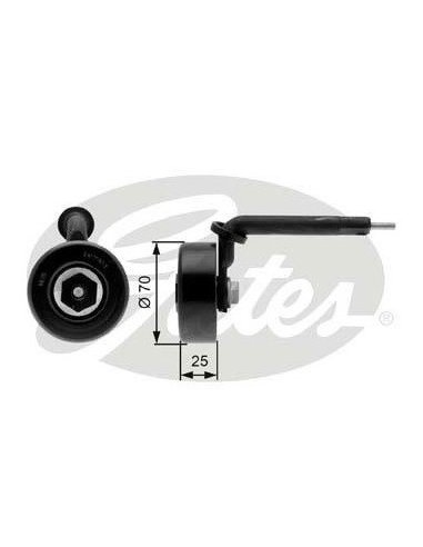 Galet tendeur de courroie d'accessoires BMW Série 3 - 5 - 7 X5 Land Rover Mg zt Rover 75 