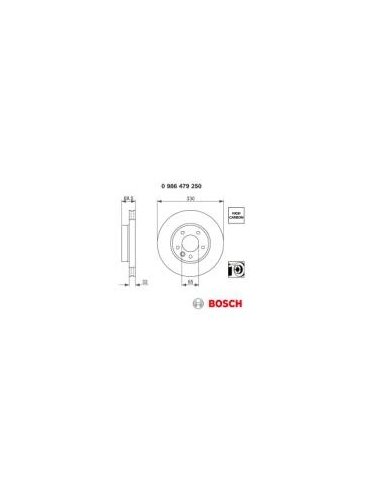 Disque de frein avant droit porsche Volkswagen diam 330 