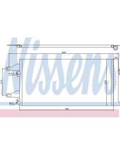 condenseur Citroen jumper 35 2.2 hdi .l1/l2/l3/l4 10-2011 jusqu'au 07-2014