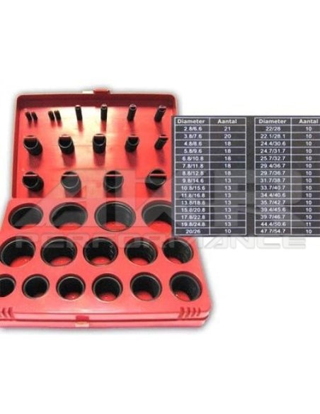 Coffret d'assortiment de joints toriques ( 383 pcs )