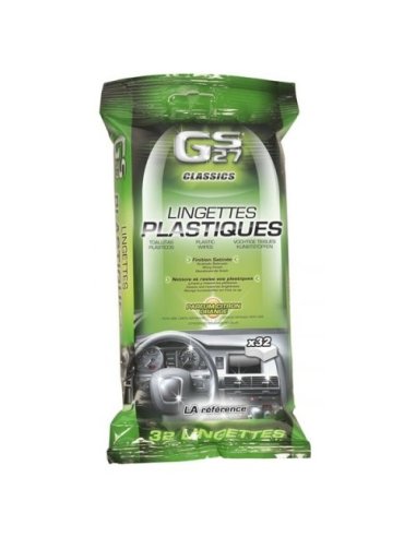 64 lingettes nettoyantes plastiques GS27