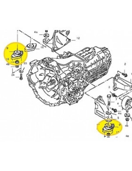 Support boite a vitesse Audi A4 A6 Vw Passat Skoda Octavia