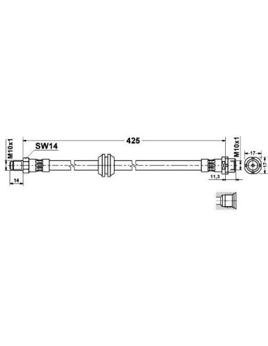 Flexible de frein avant  Bmw serie 3 E36