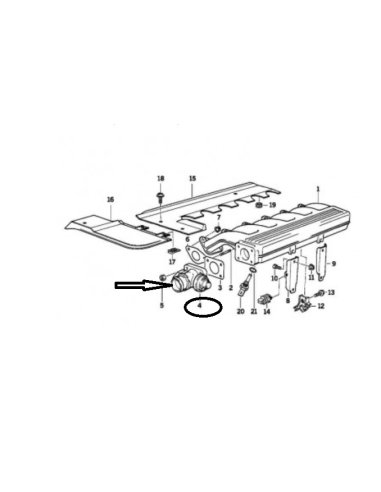 Vanne EGR pneumatique Bmw Serie 3 5 7...