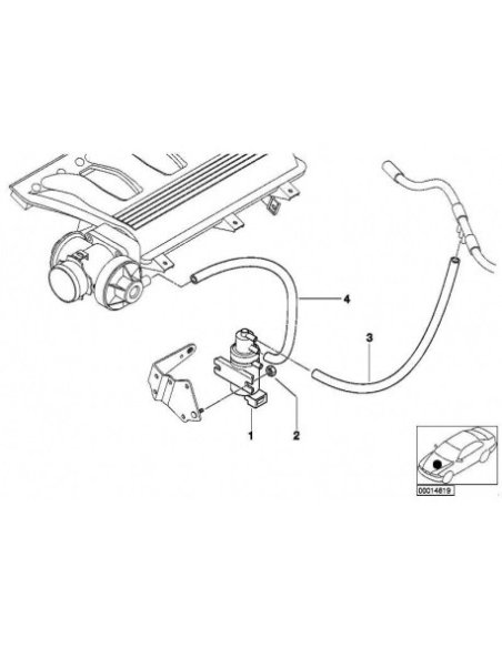 Electrovanne de commande de turbo Bmw Serie 3 5 6 7 X3 X5