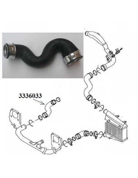 Durite de turbo Audi A6 Vw Passat Skoda Superd 1.9 TDi 130cv