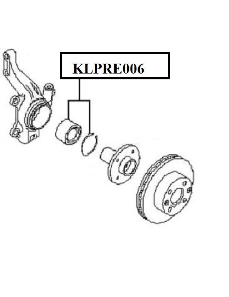 Roulement de roue avant Dacia Logan Renault clio Kangoo Mégane Scénic