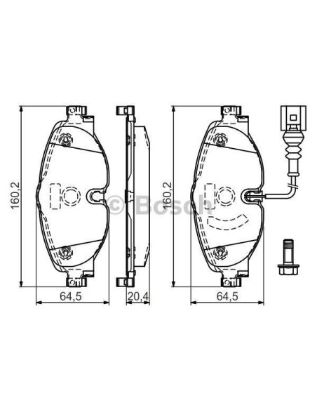 Plaquettes de frein avant Skoda VW Audi