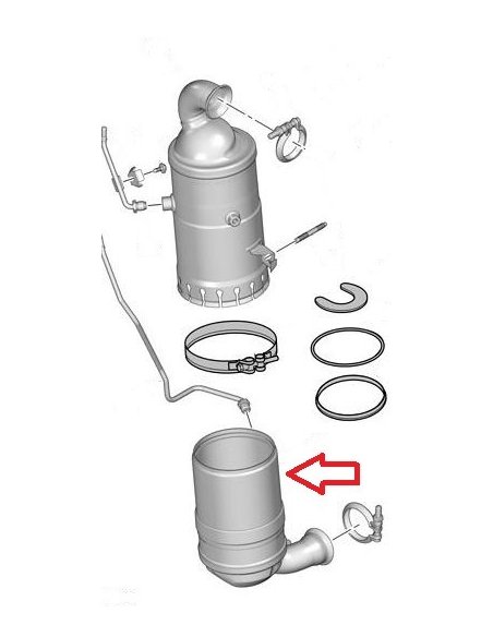 FAP Filtre à particule C3 C4 C5 Xsara Picasso - 206 207 307 308 407 1007 1.6 Hdi 110cv bmw mini cooper d 1.6
