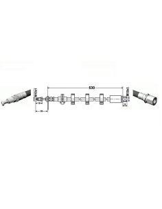 Flexible de frein avant gauche Peugeot 406