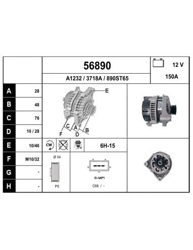 Alternateur BMW land Rover Opel Vauxhall
