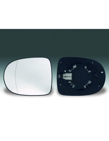 Glace de retroviseur Gauche avec support chauffant Renault Clio 3 Serie 2