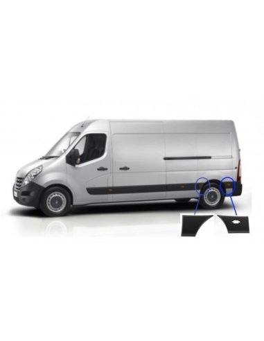 Baguettes de protection arriere gauche Nissan Interstar Opel Movano Renault Master (partie avant + arriere)